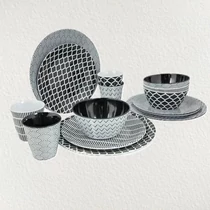 Mix & Match Pepita étkészlet - 16 darabos