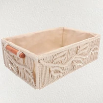 Makramé stílusú kosár