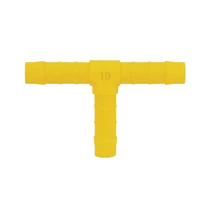 Csőelosztó T idom 10 mm sárga