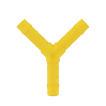 Csőelosztó Y-idom 10 mm sárga