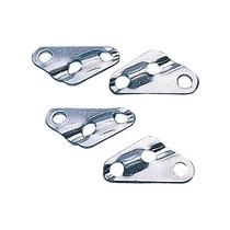 Alumíniumból készült, háromlyukas feszítőelem sátorzsinórzathoz.