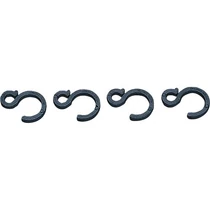 S kampó műanyagból, 10 darab /csomag