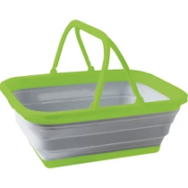 Összecsukható kosár 16 l zöld/szürke