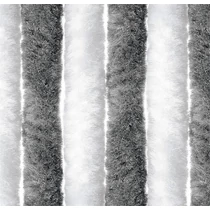 Bejárati függöny 100x205 cm fehér/ezüst