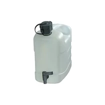 Ivóvízkanna leeresztőcsappal és a fedelén kifolyócsővel, 10 liter.