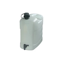 Ivóvízkanna leeresztőcsappal és a fedelén kifolyócsővel, 15 liter.