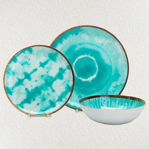 Boho étkészlet - 12 darabos