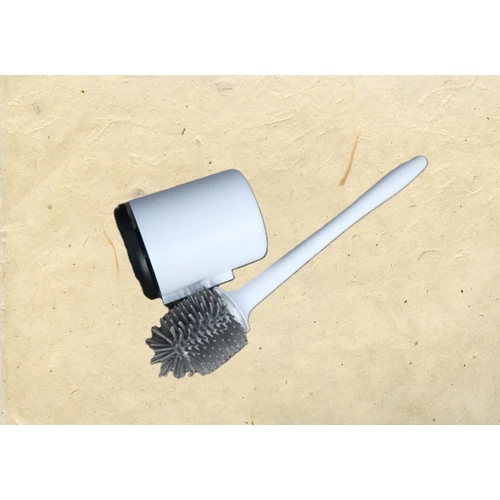 Szilikonsörtés WC-kefe