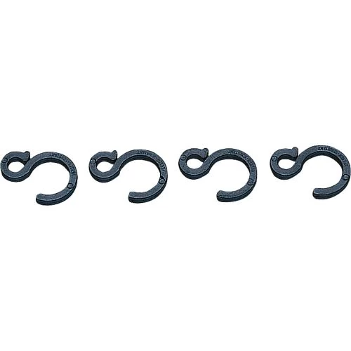 S kampó műanyagból, 10 darab /csomag