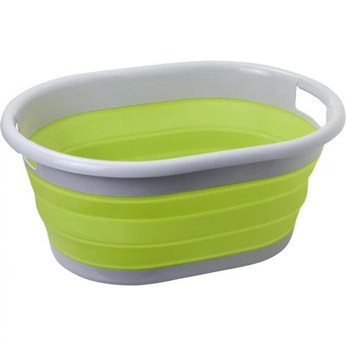 Összecsukható ruháskosár zöld/szürke