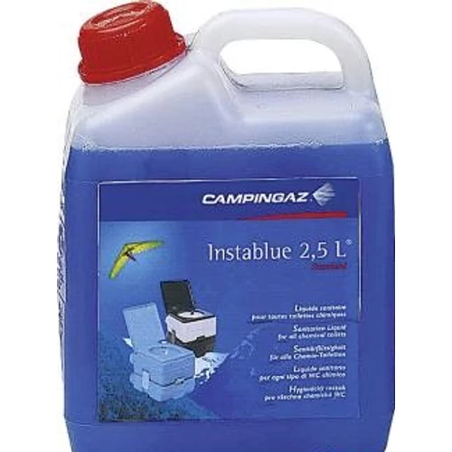 Instablue biológiailag lebomló, hatékony lebontószer hordozható szobai és beépített bio WC-hez.