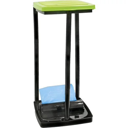 Műanyag szemetes változtatható magassággal.