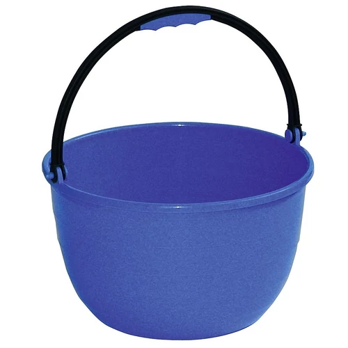 Esztétikus megjelenésű vödör, kék színben.