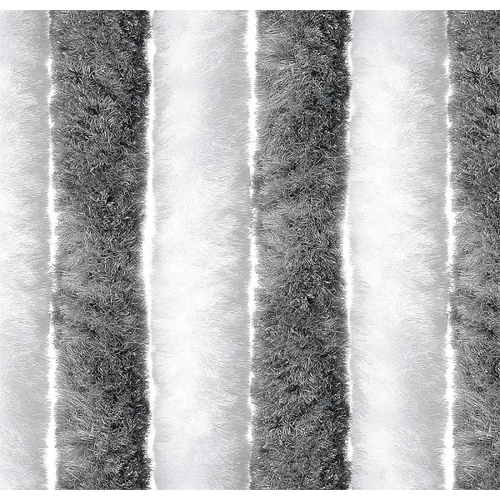 Bejárati függöny 100x205 cm fehér/ezüst