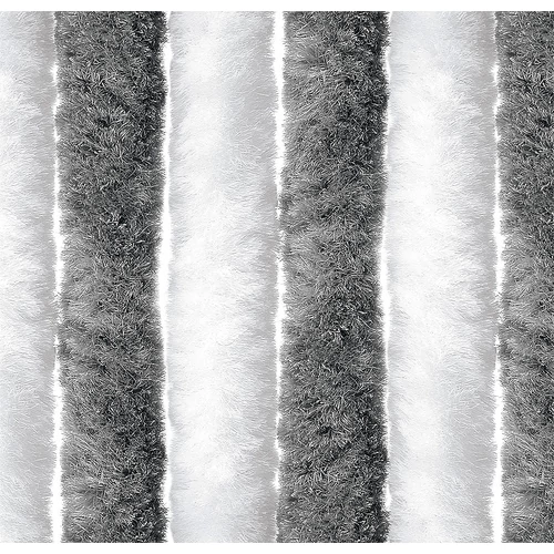 Bejárati függöny 56x205 cm fehér/ezüst