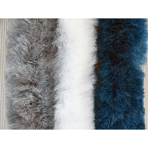 Bejárati függöny 100x205 cm kék/fehér/szürke