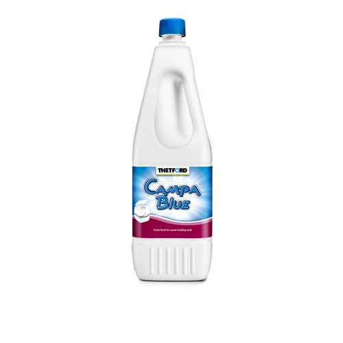 Campa Blue biológiailag lebomló, hatékony lebontószer hordozható szobai és beépített bio WC-hez.